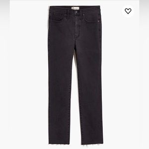 Madewell Stovepipe Jeans in Banberry Wash: Raw Hem Edition, size 28 Tall